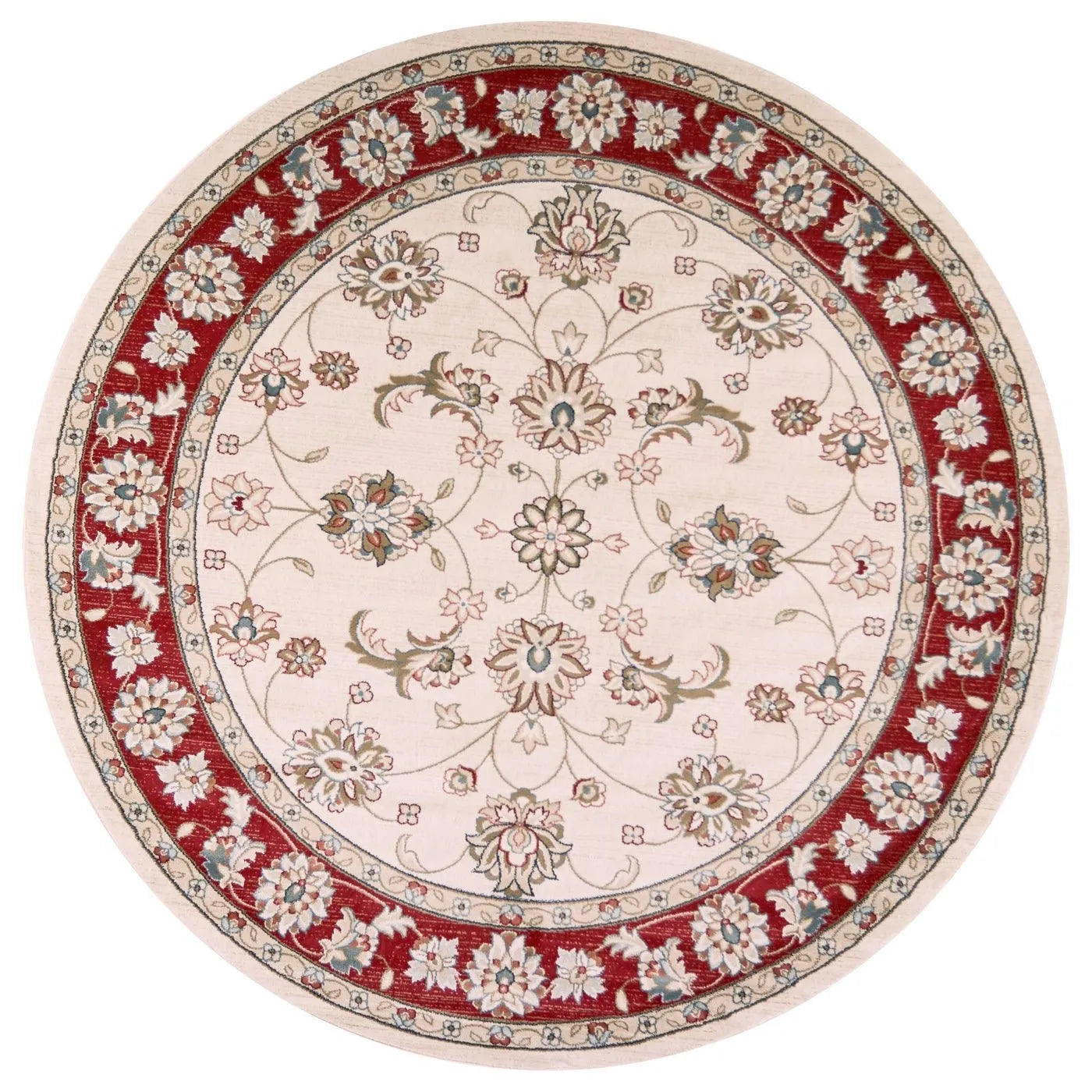 Avalon 5613 Mahal Ivory/Red Rug - Baconco