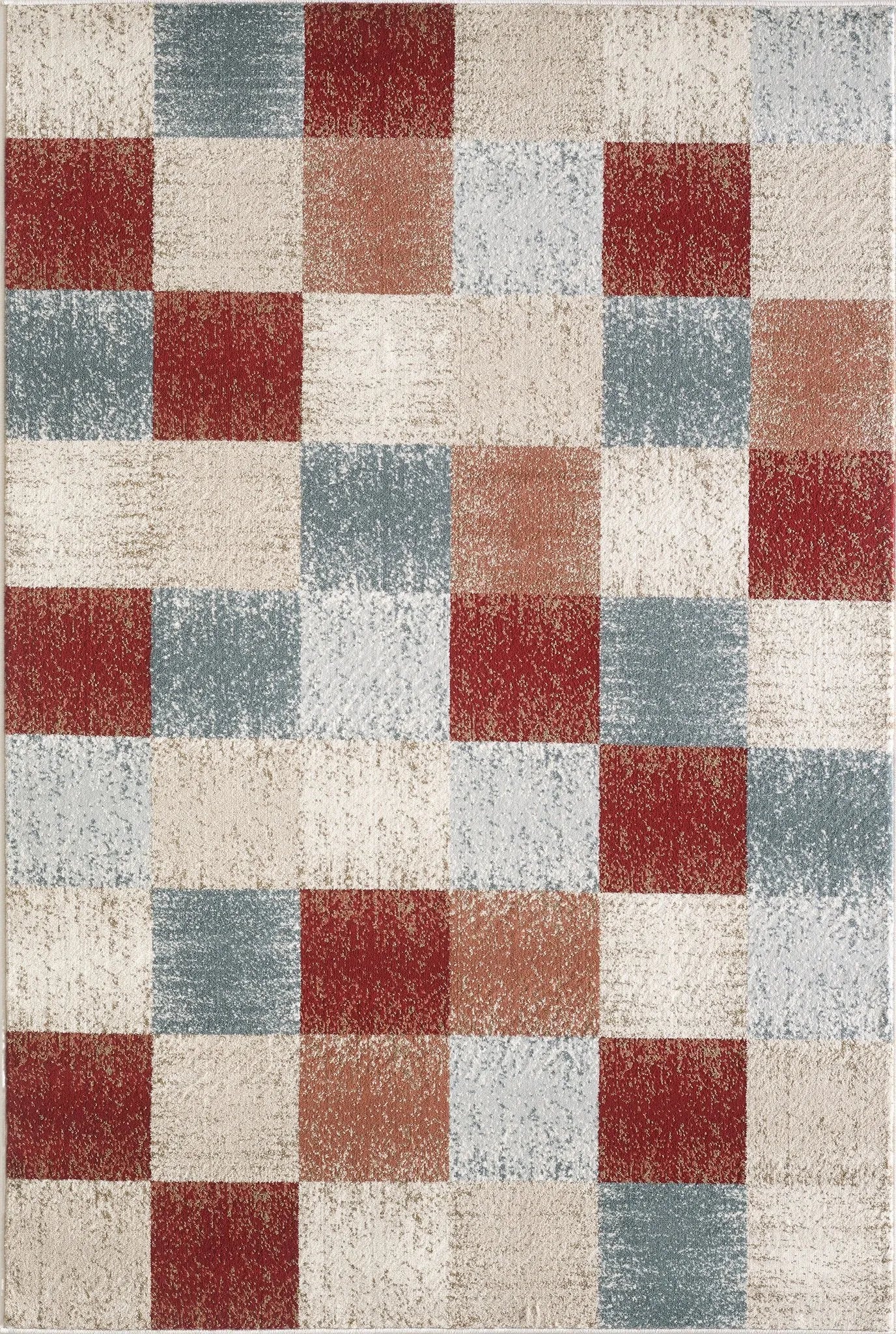 Avalon 5616 Checkered Brown Rug - Baconco