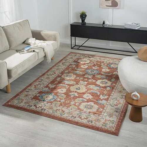 Avalon 82428RUI Rust/Ivory Rug - Baconco