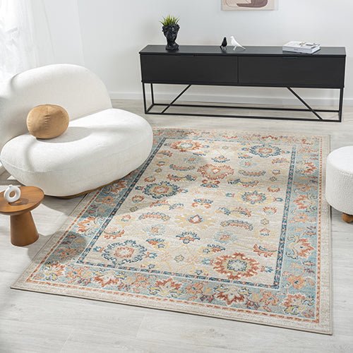 Avalon 82429IPB Ivory/Pale Blue Rug - Baconco