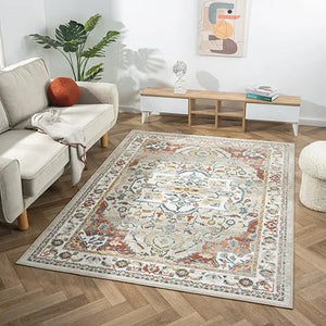 Avalon 82431IOR Ivory/Rust Rug - Baconco