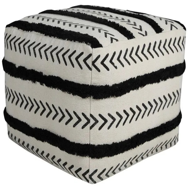 Avant-garde 34057BLK Black Pouf - Baconco