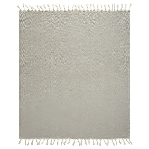 Avery 80291LTG Light Grey Throw Blanket - Baconco