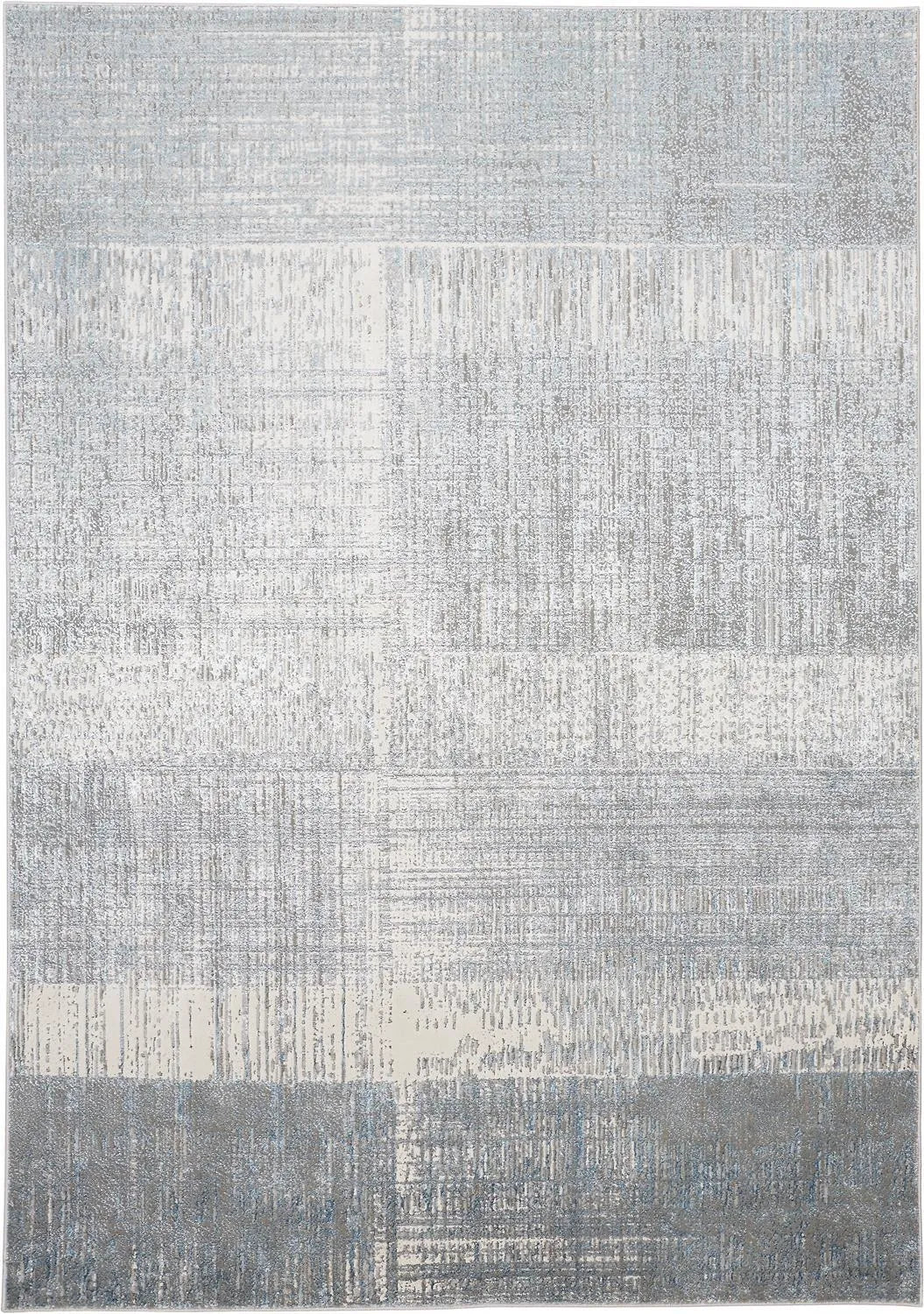 Azure 3413F Silver/Teal Rug - Baconco