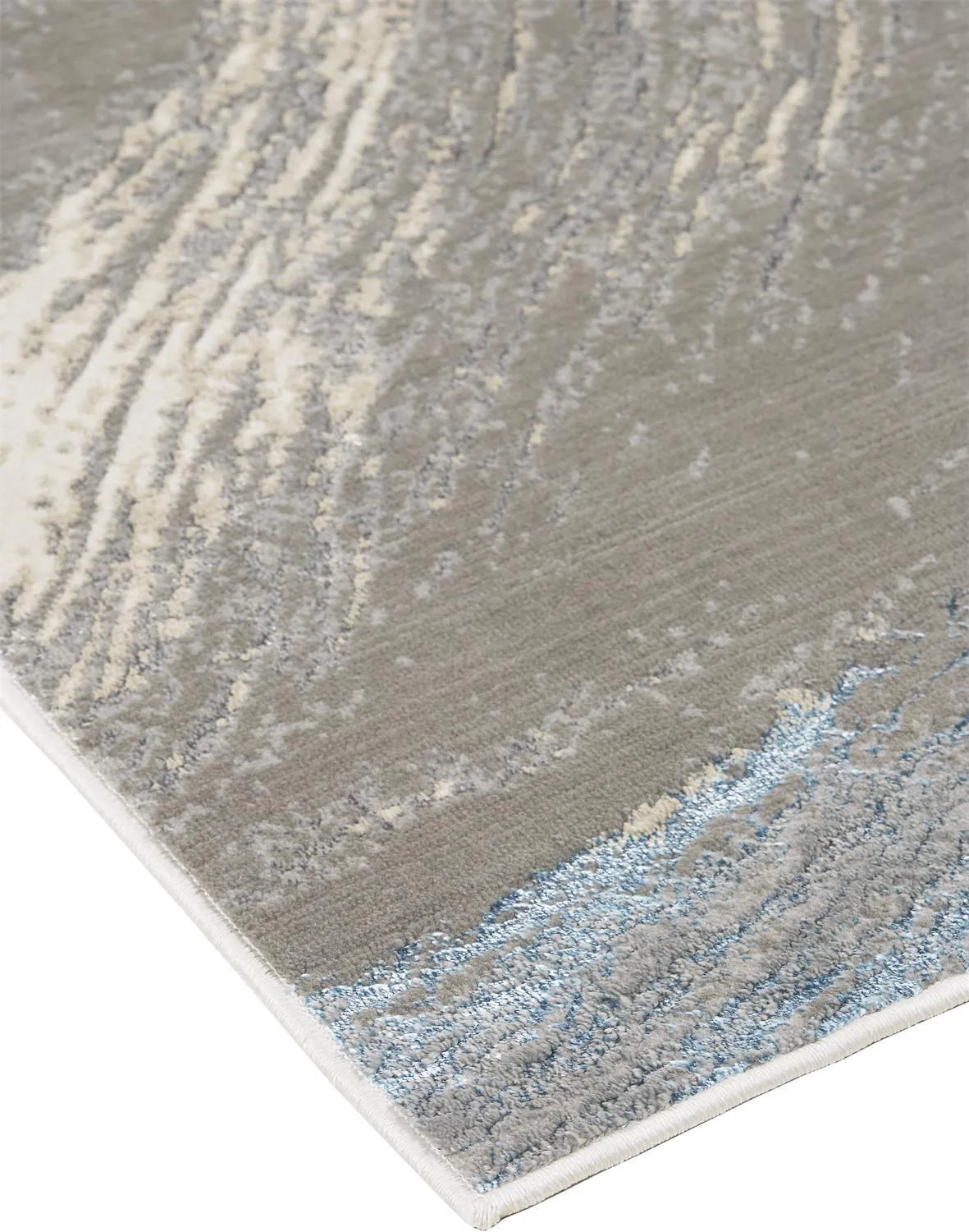 Azure 3524F Silver/Teal Rug - Baconco