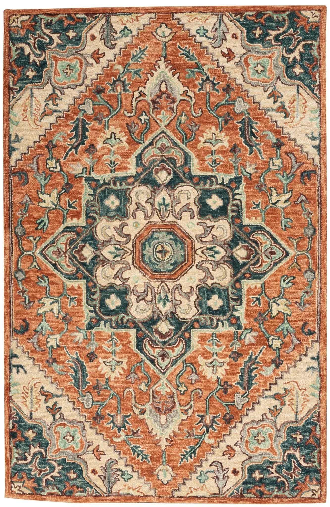 Bahari BAH02 Rust Rug - Baconco