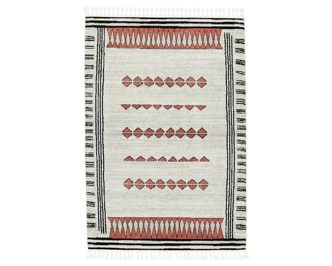 Bahia BAH01 Grey/White Rug - Baconco