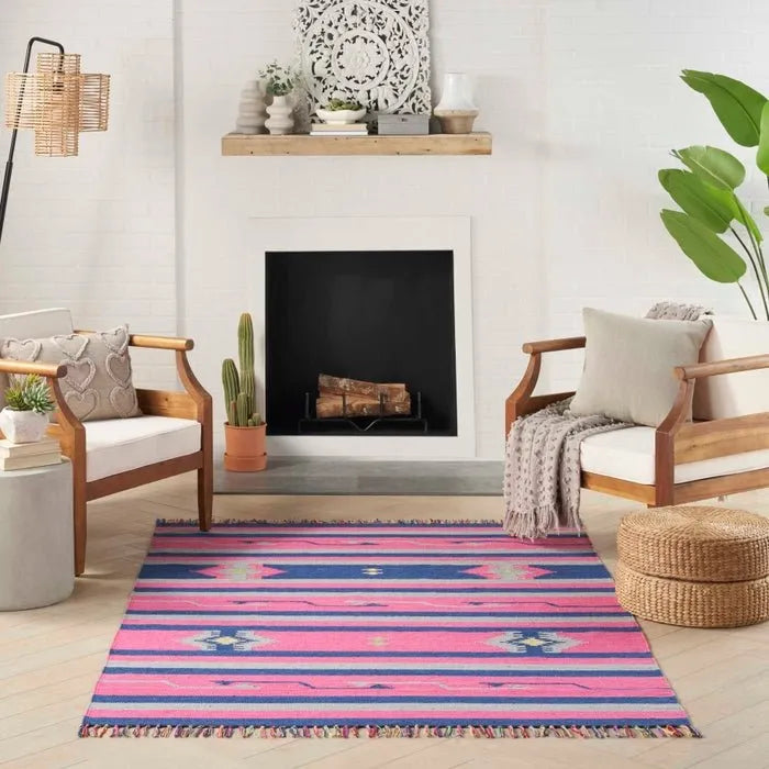 Baja BAJ01 Pink/Blue Rug - Baconco