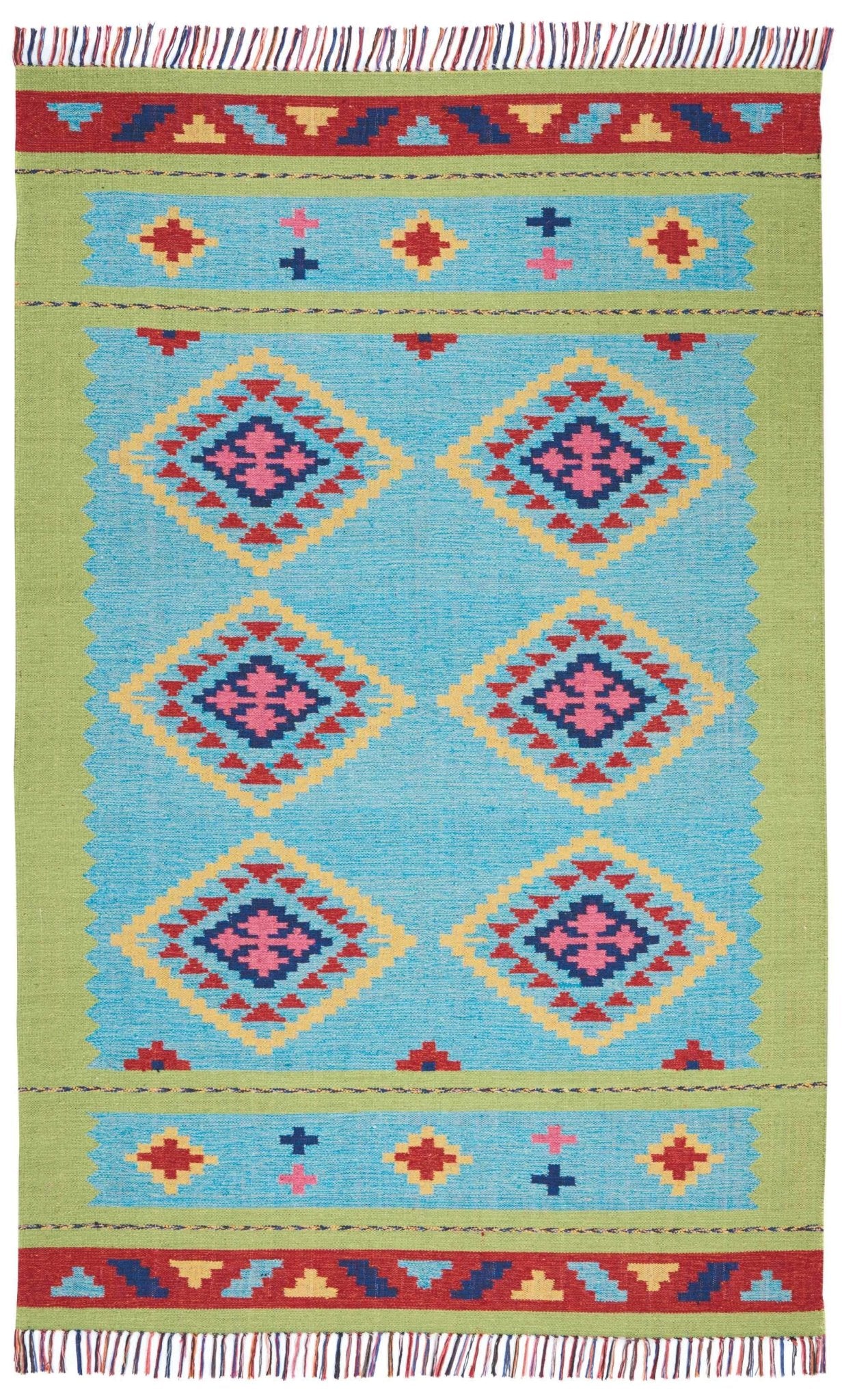 Baja BAJ02 Blue Green Rug - Baconco