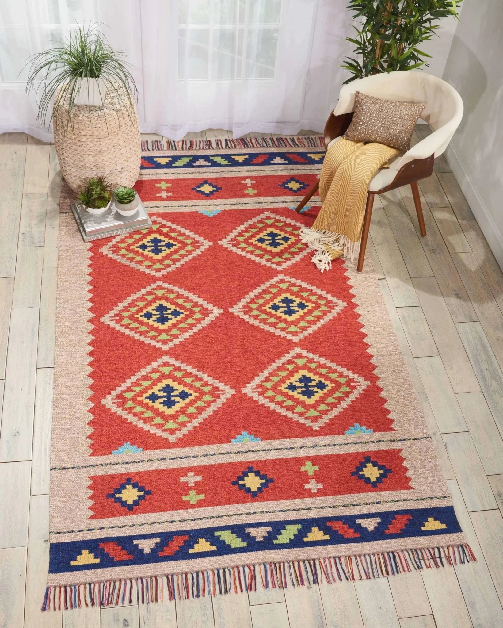 Baja BAJ02 Red/Bge Rug - Baconco