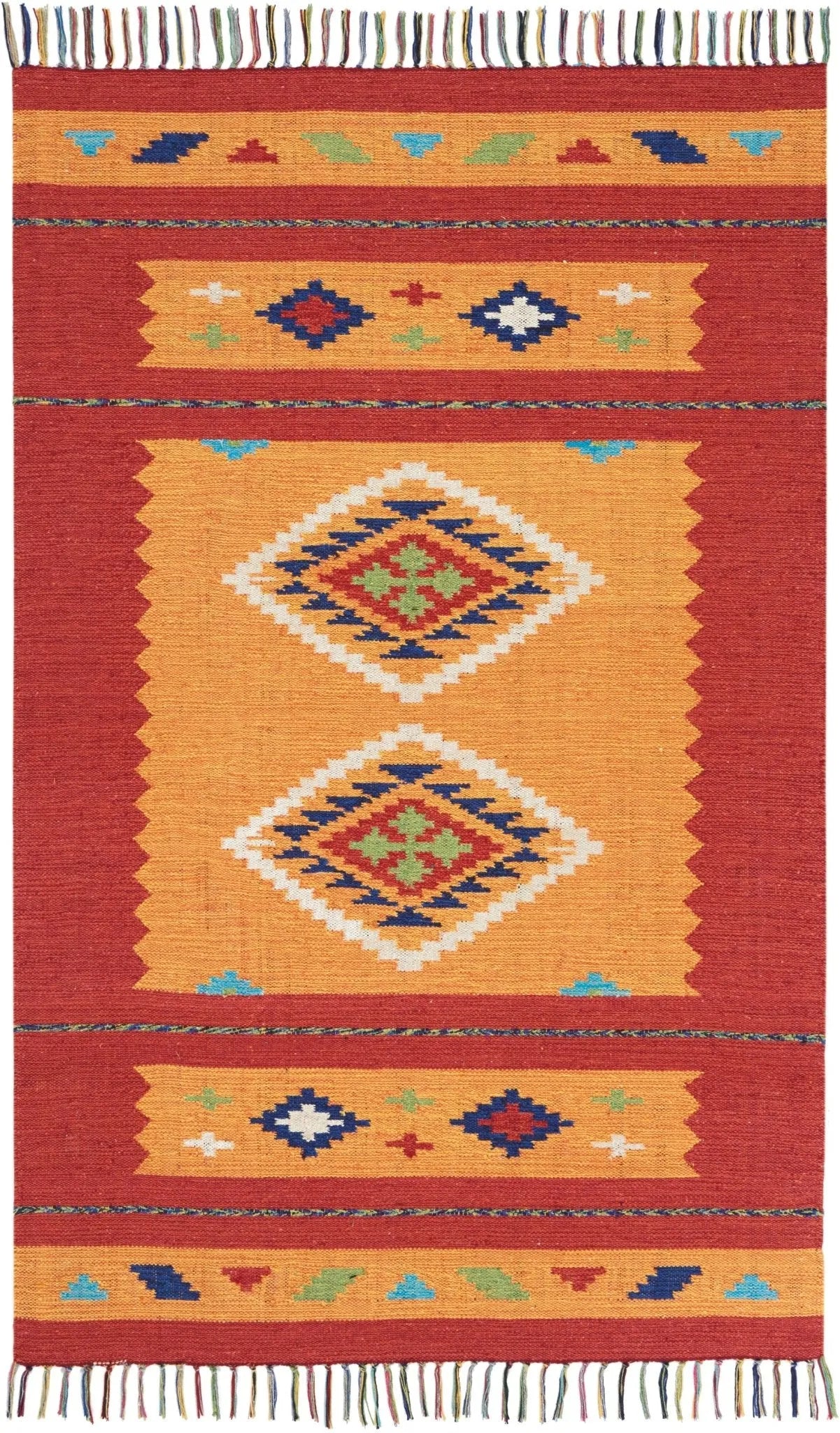 Baja BAJ02 Yellow/Red Rug - Baconco