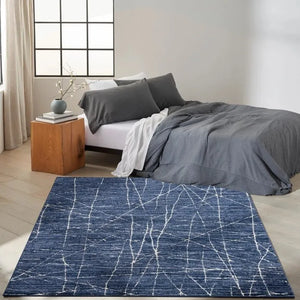 Balance BLN02 Blue/Ivory Rug - Baconco