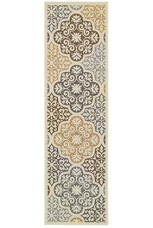 Bali 4904W Ivory/ Grey Rug - Baconco