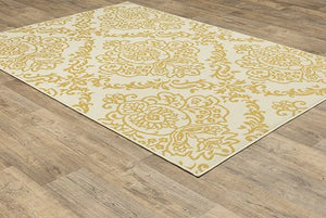 Bali 8424J Ivory/ Gold Rug - Baconco