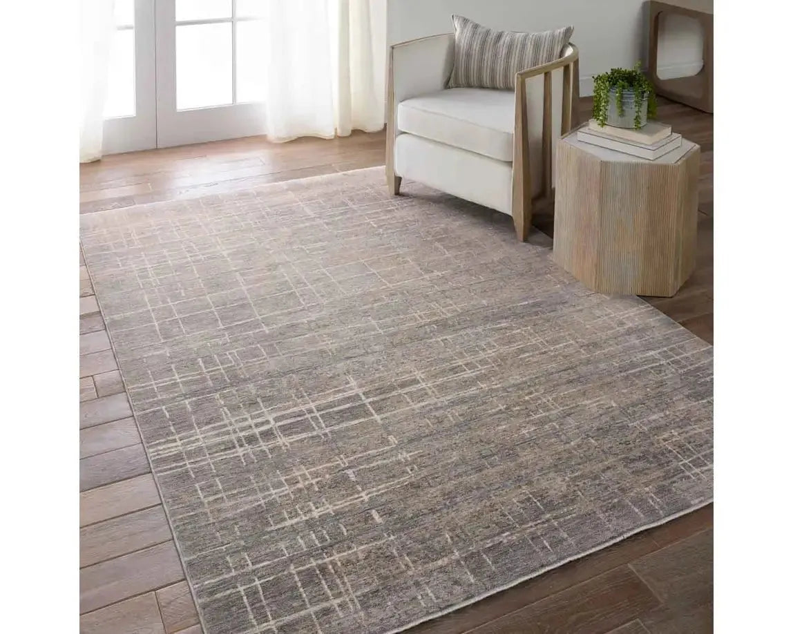 Ballad BLA14 Sand/Grey Rug - Baconco