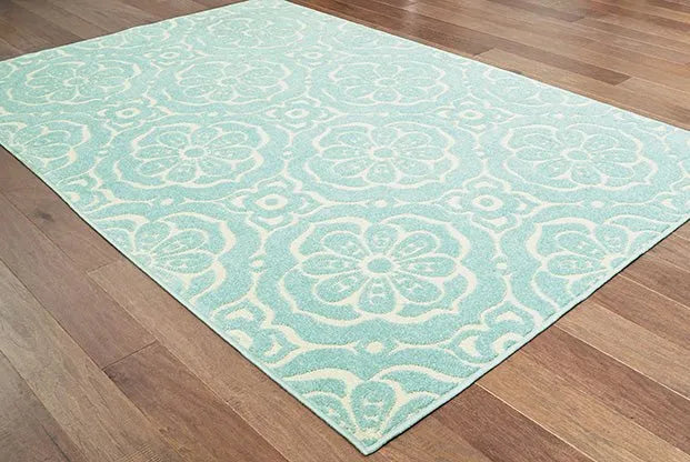 Barbados 539L Blue Ivory Rug - Baconco