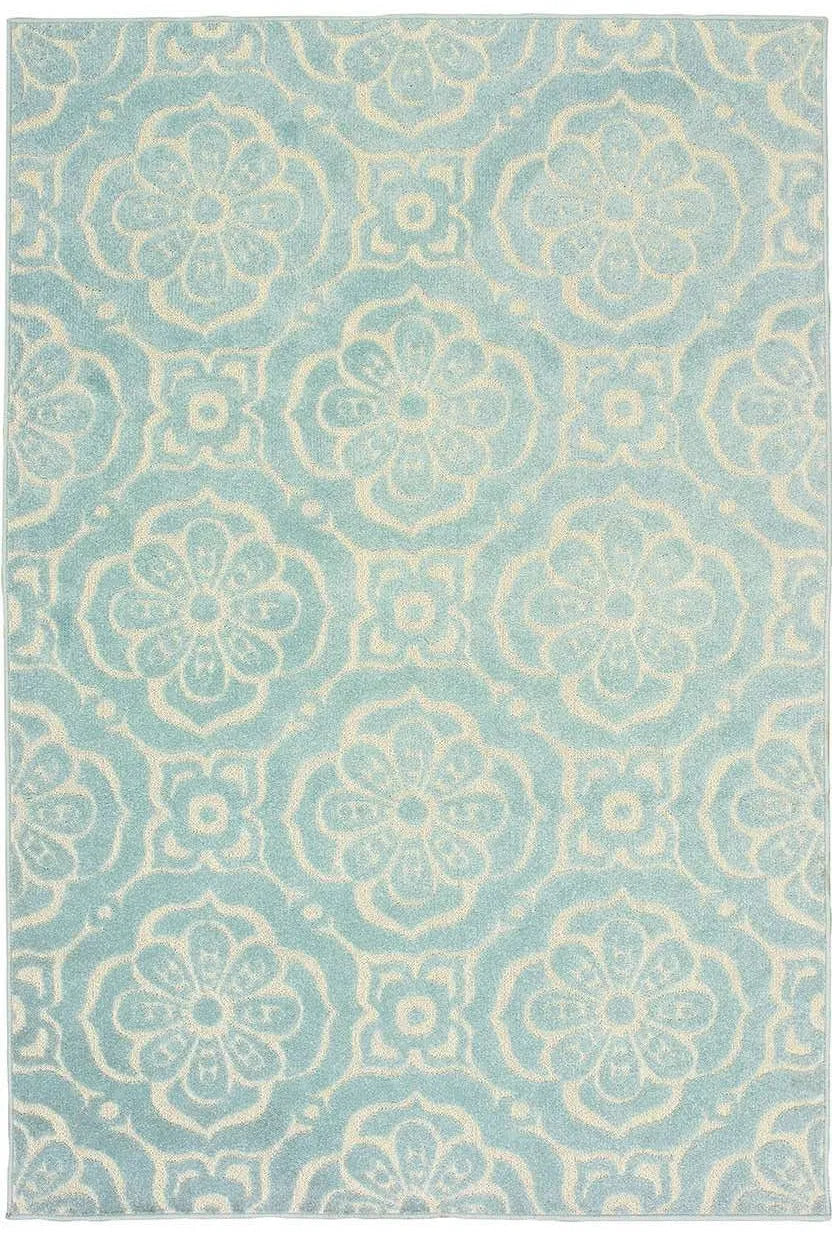 Barbados 539L Blue Ivory Rug - Baconco