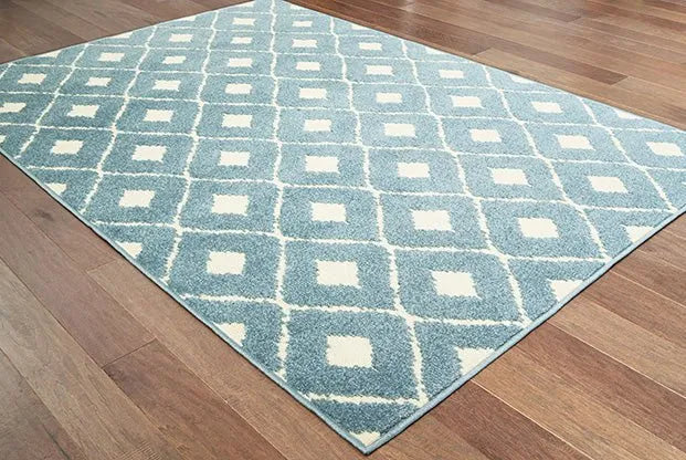 Barbados 5502B Blue Ivory Rug - Baconco