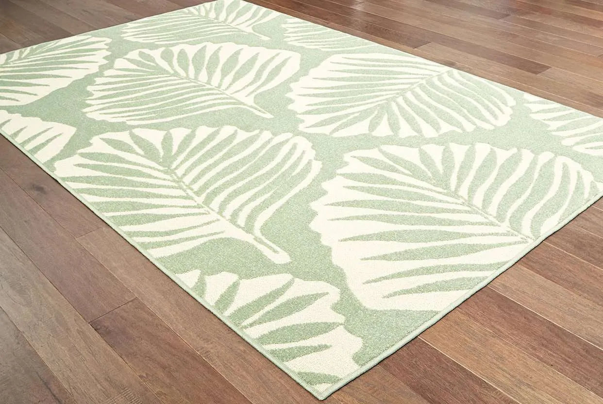 Barbados 8027Z Green Ivory Rug - Baconco