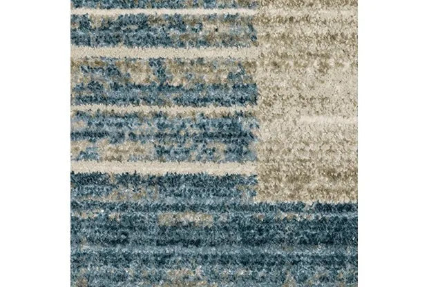 Bauer 90B Blue/Beige Rug - Baconco