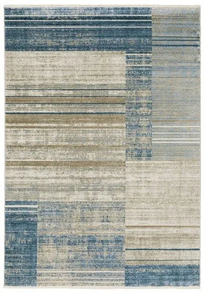 Bauer 90B Blue/Beige Rug - Baconco