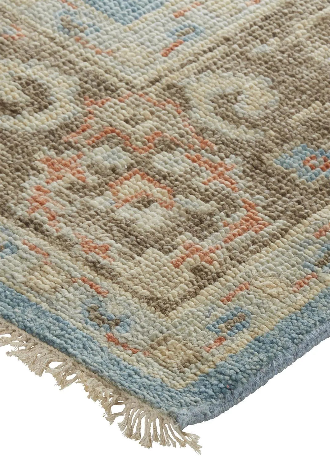 Beall 6710F Blue/Brown Rug - Baconco