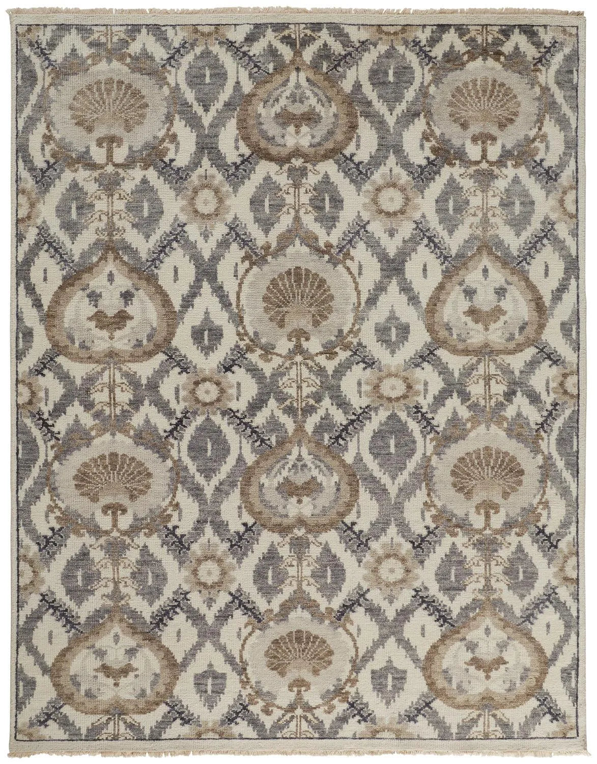 Beall 6712F Beige/Gray Rug - Baconco