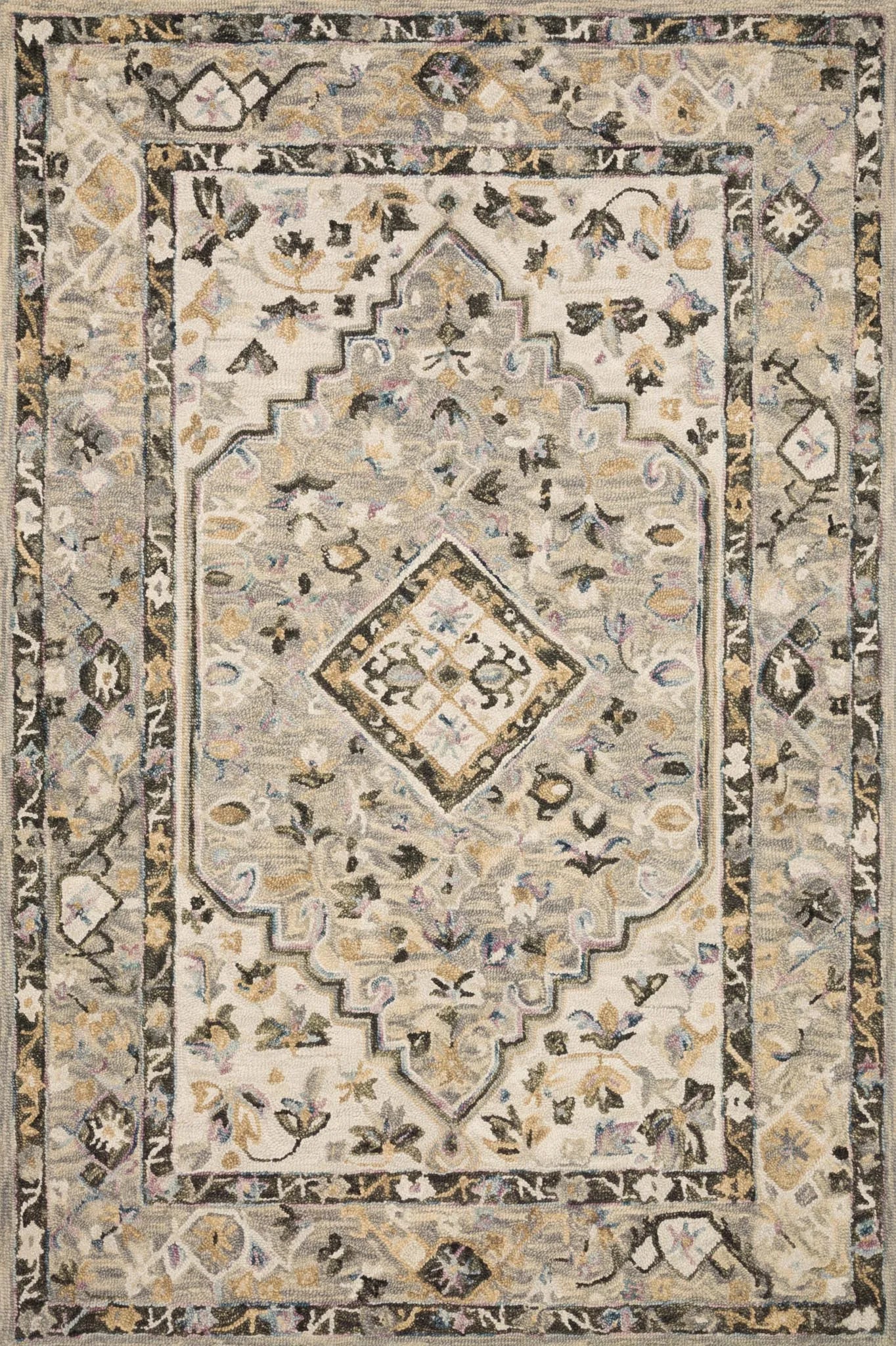 Beatty BEA-01 Grey/Ivory Rug - Baconco