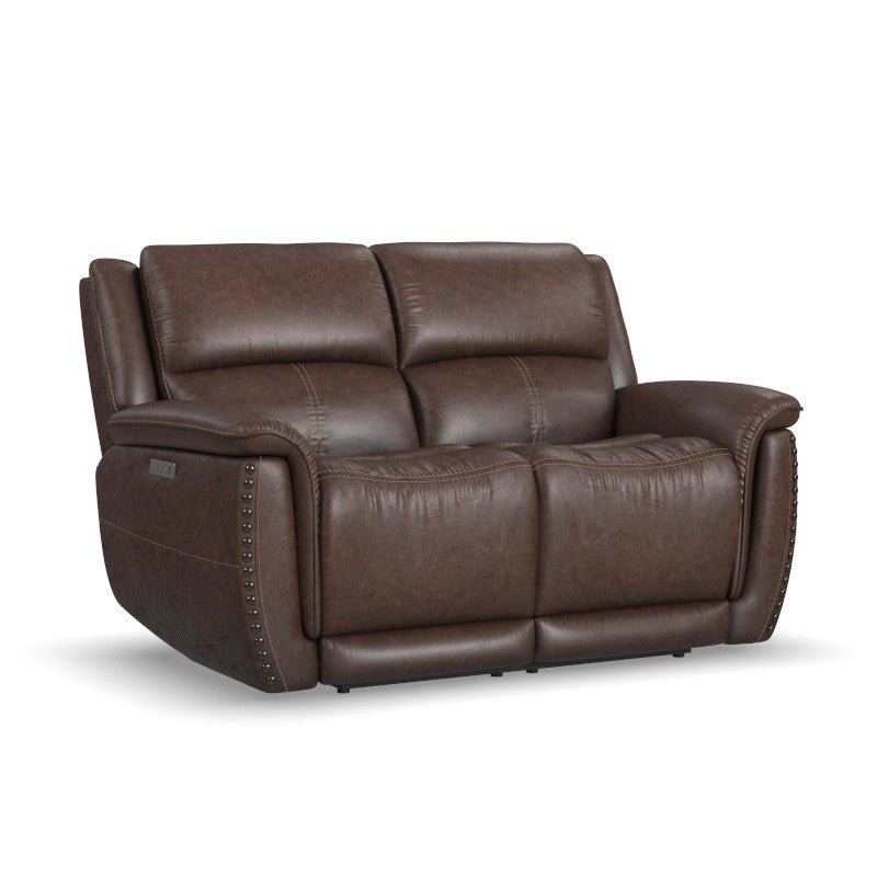 Beau Power Reclining Loveseat with Power Headrests - Baconco