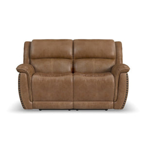 Beau Power Reclining Loveseat with Power Headrests - Baconco