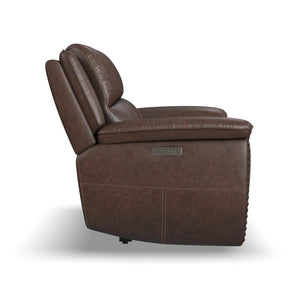 Beau Power Reclining Loveseat with Power Headrests - Baconco