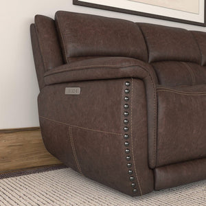 Beau Power Reclining Sofa with Power Headrests - Baconco