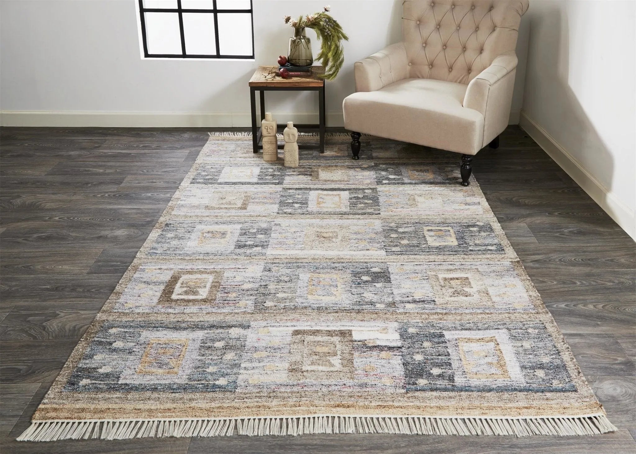 Beckett 0816F Gray/Tan Rug - Baconco