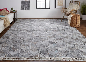 Beckett 8900813F Gray/Silver Rug - Baconco