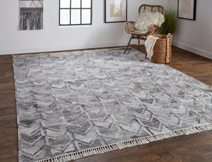 Beckett 8900813F Gray/Silver Rug - Baconco