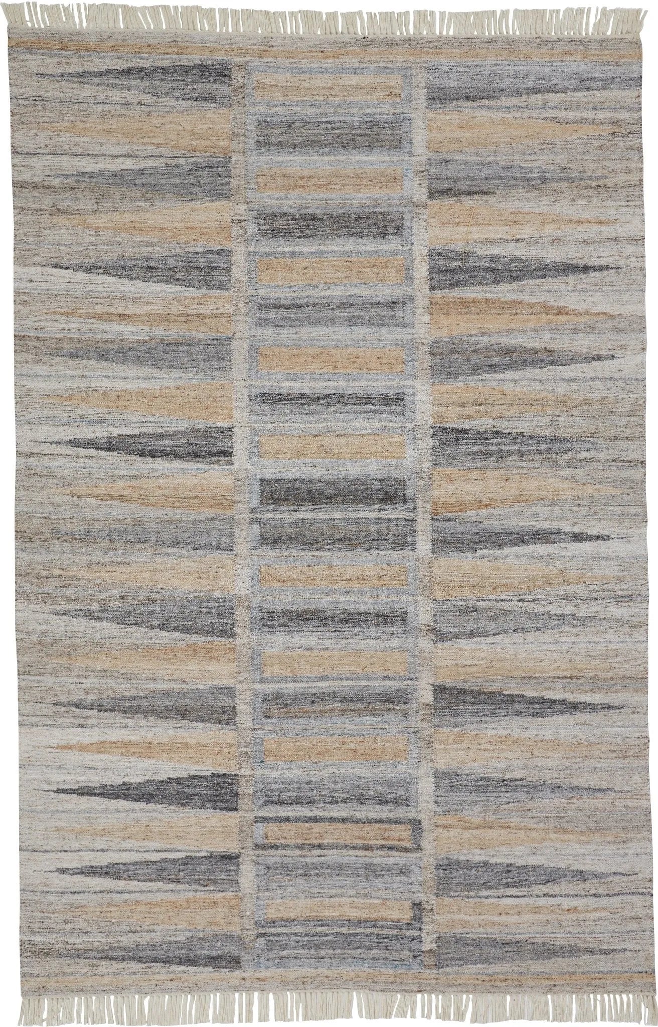 Beckett 8900817F Tan/Gray Rug - Baconco