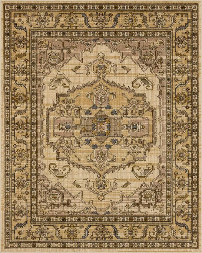 Bedouin 92598 10034 Aghstafa Gold Rug - Baconco