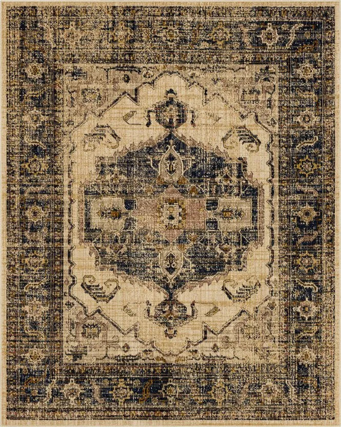 Bedouin 92599 50162 Sarkar Navy Rug - Baconco