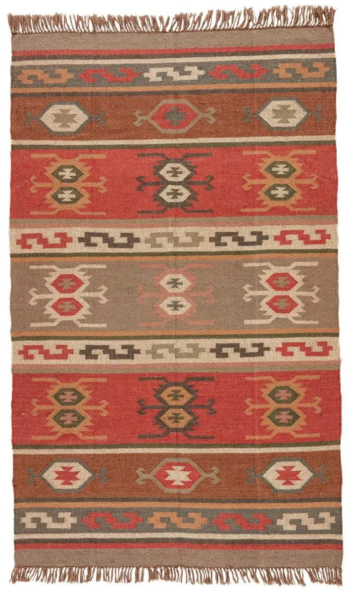 Bedouin BD01 Thebes Deep Rust Rug - Baconco