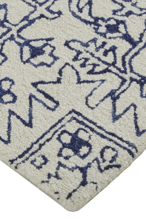 Belfort 8778F Ivory/Blue Rug - Baconco