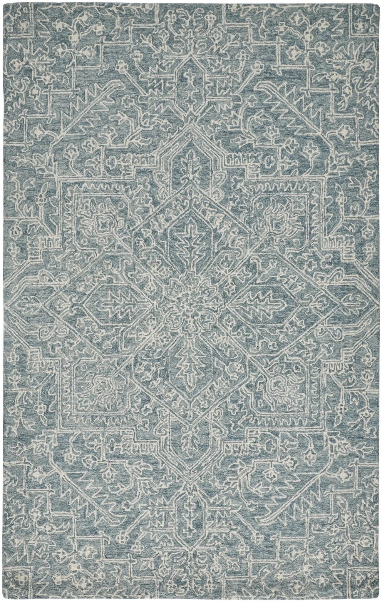 Belfort 8778F Teal/Ivory Rug - Baconco