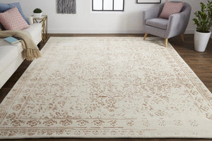 Bella 8014F Beige/Pink Rug - Baconco