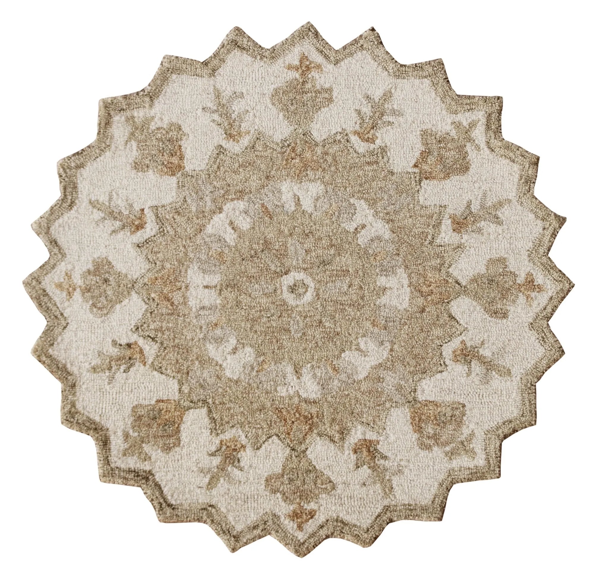 Bella Rose Lr21706 Beige/White Rug - Baconco