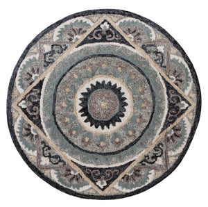 Bella Rose Lr21708 Gray/Cream/Blue Rug - Baconco