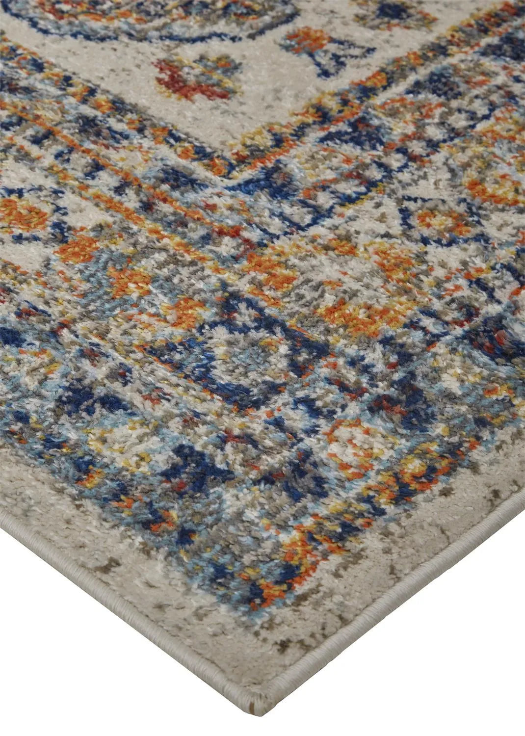 Bellini I3137 Blue/Orange Rug - Baconco