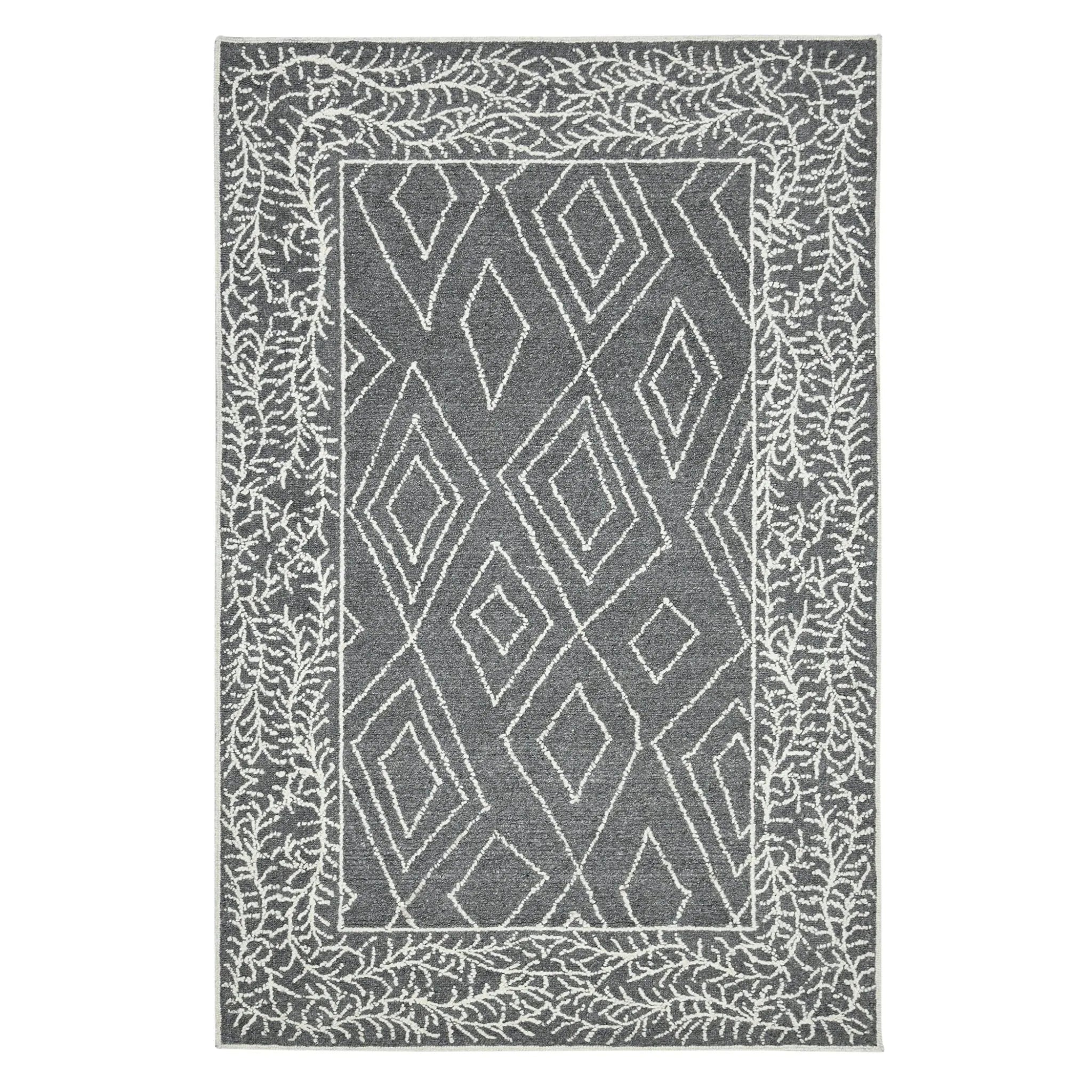 Berlin BER-5 Dark Grey Rug - Baconco