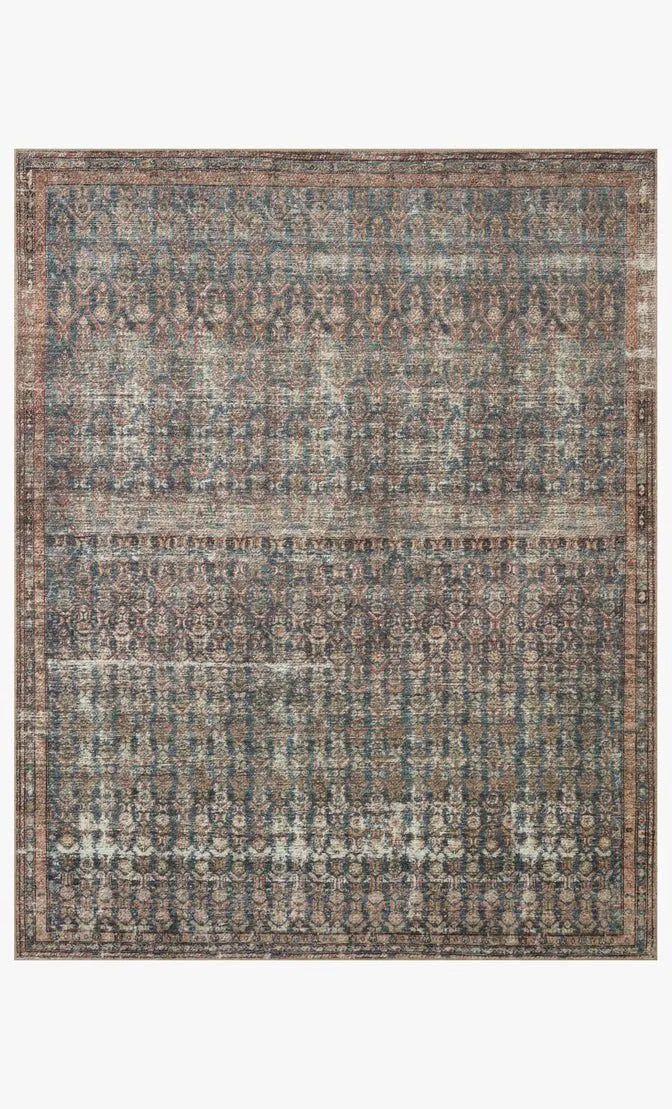 Billie BIL-02 Ocean/Brick Rug - Baconco