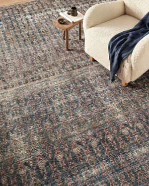 Billie BIL-02 Ocean/Brick Rug - Baconco