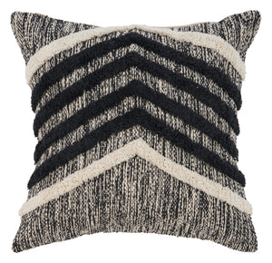 Black Fringe Metallic LR07339 Throw Pillow - Baconco