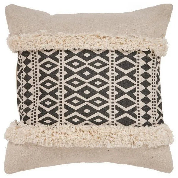 Black Modern LR07333 Throw Pillow - Baconco